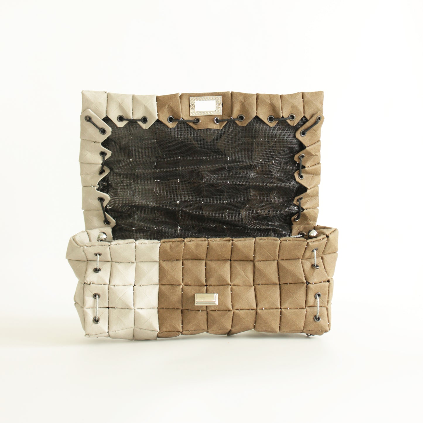 POUCH BAG DUO LOAM & STONE