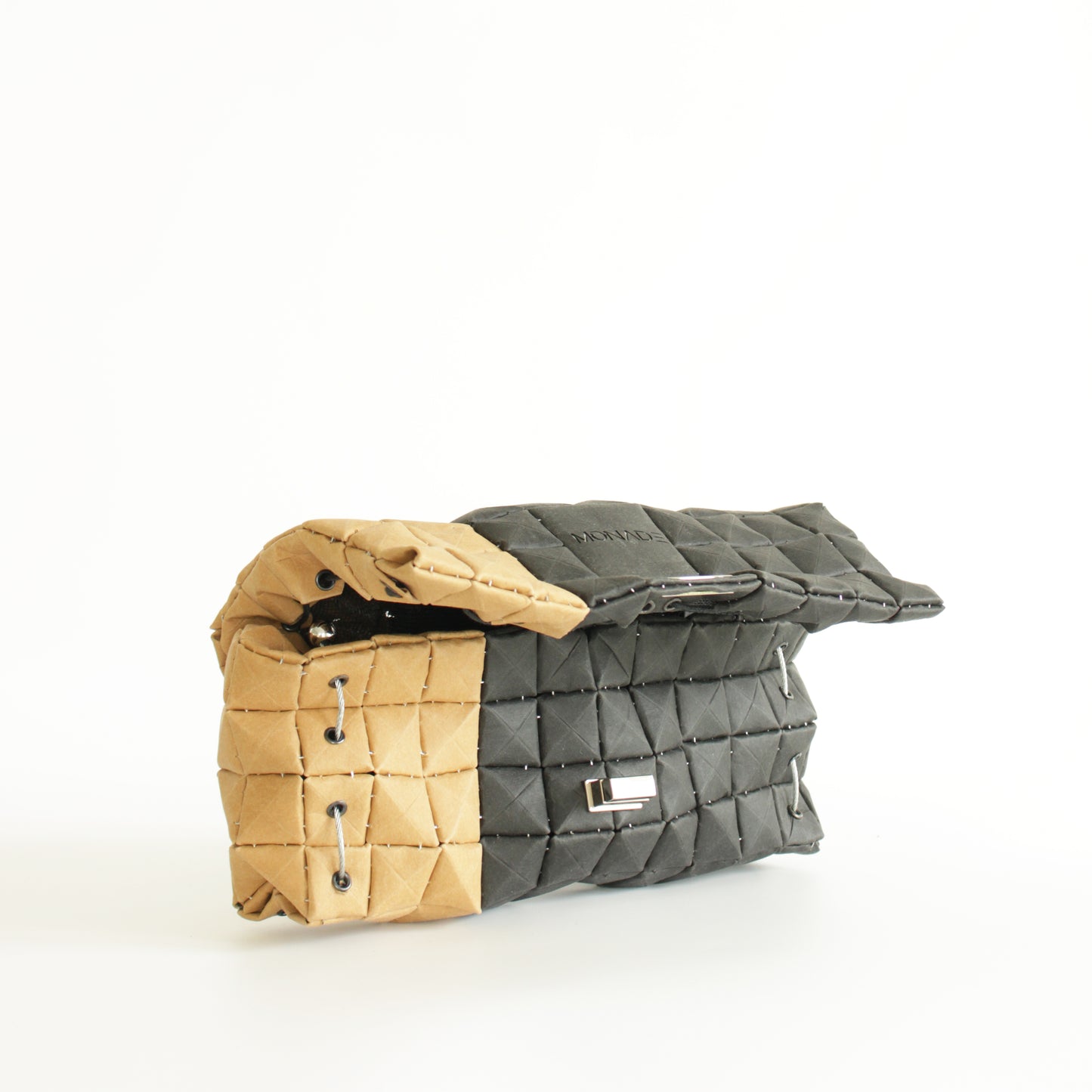 POUCH BAG DUO BLACK & DUNE