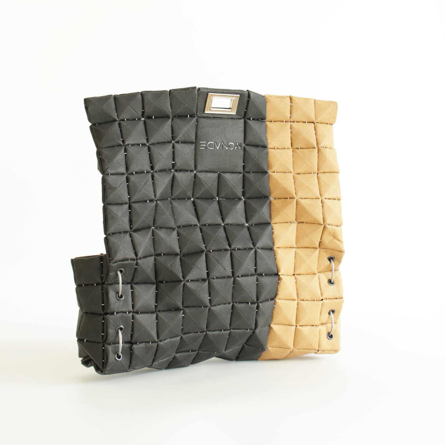 POUCH BAG DUO BLACK & DUNE