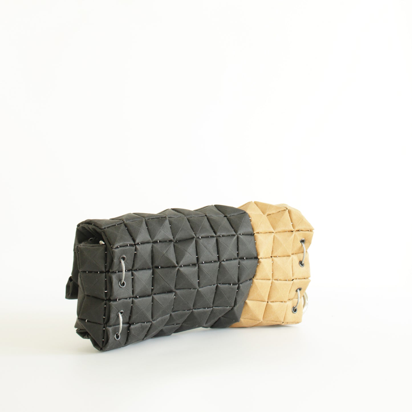 POUCH BAG DUO BLACK & DUNE