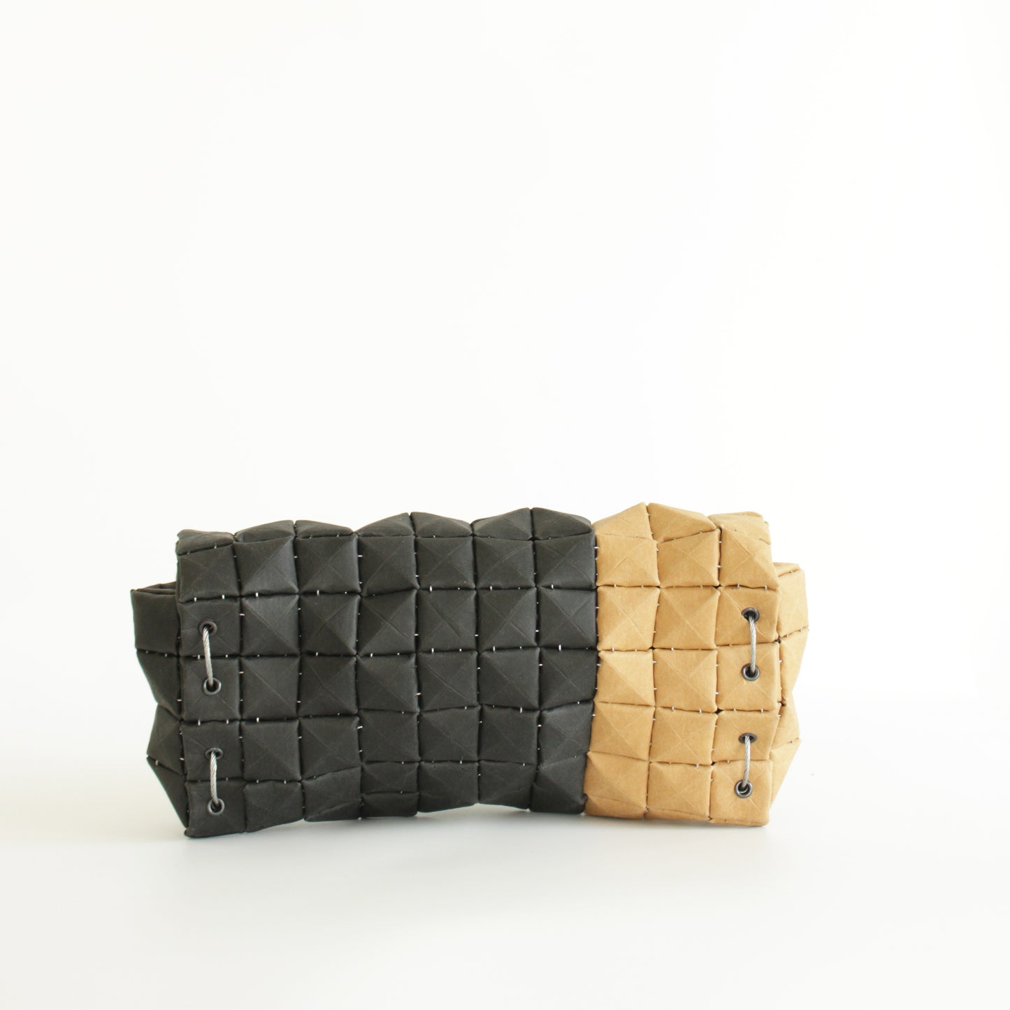 POUCH BAG DUO BLACK & DUNE