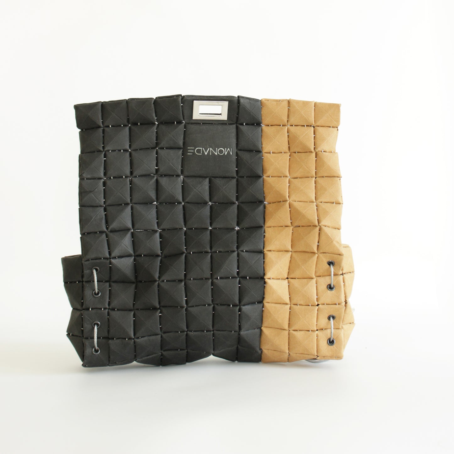 POUCH BAG DUO BLACK & DUNE