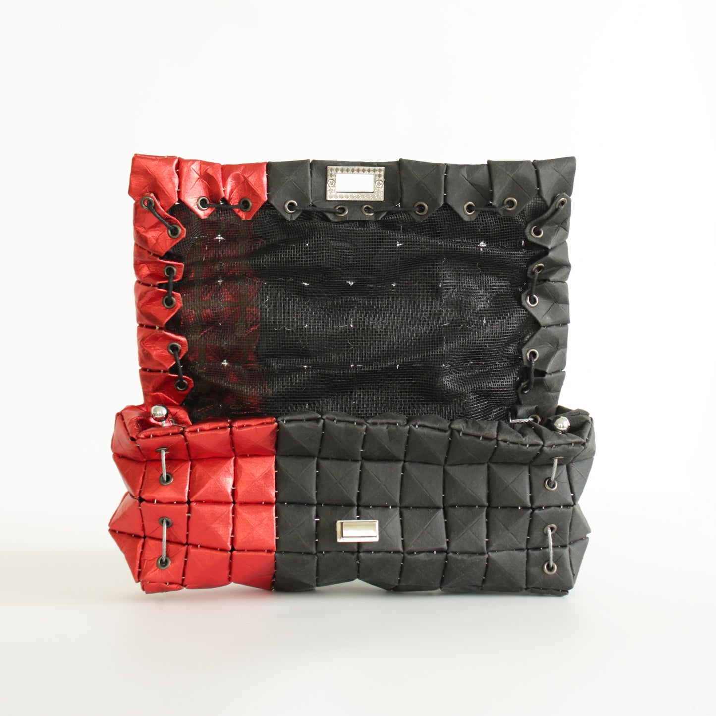 POUCH BAG DUO BLACK & RED
