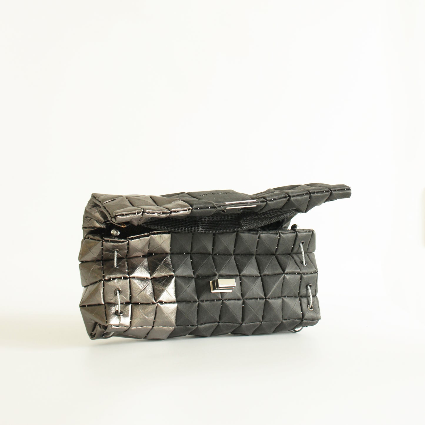 POUCH BAG DUO BLACK & PEWTER