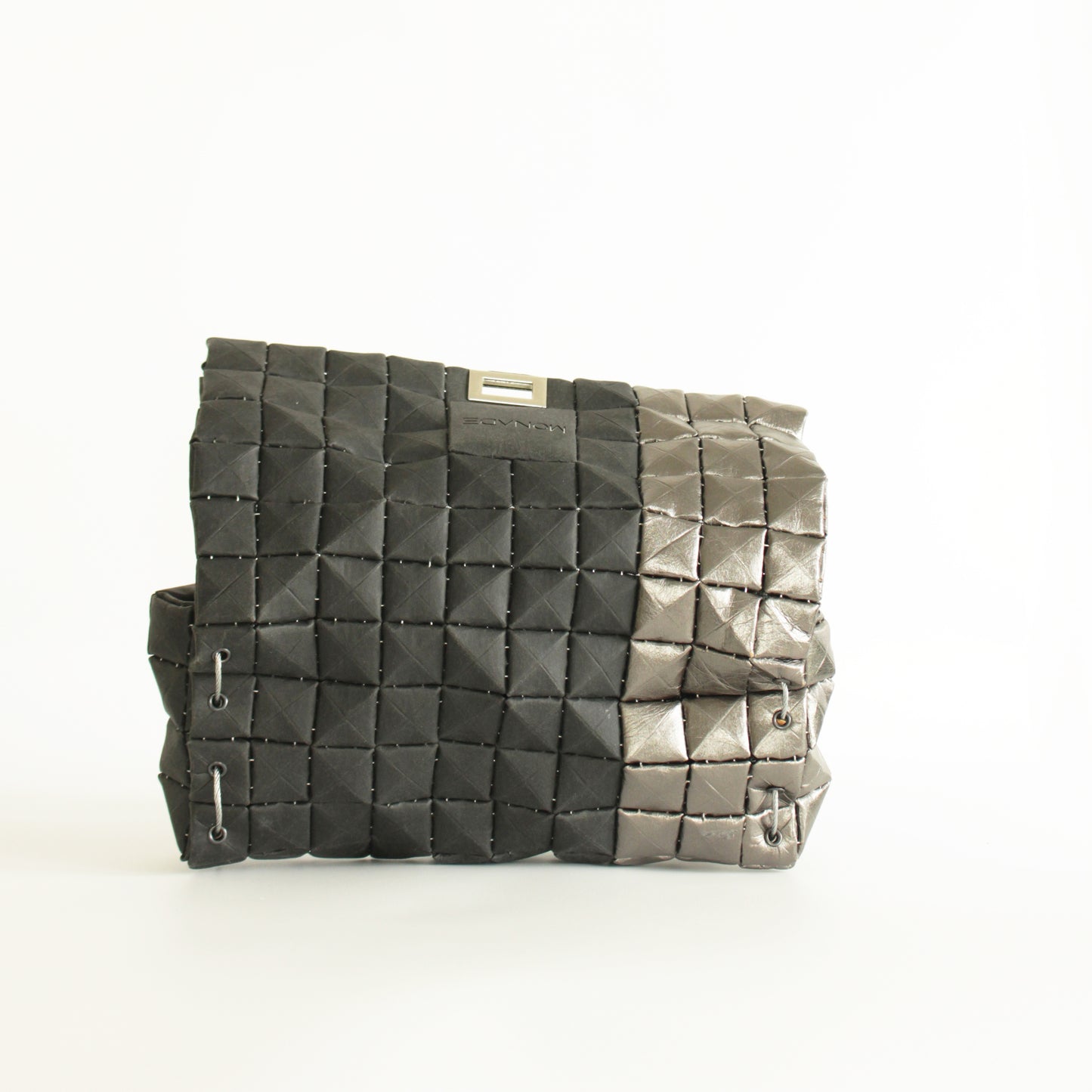 POUCH BAG DUO BLACK & PEWTER