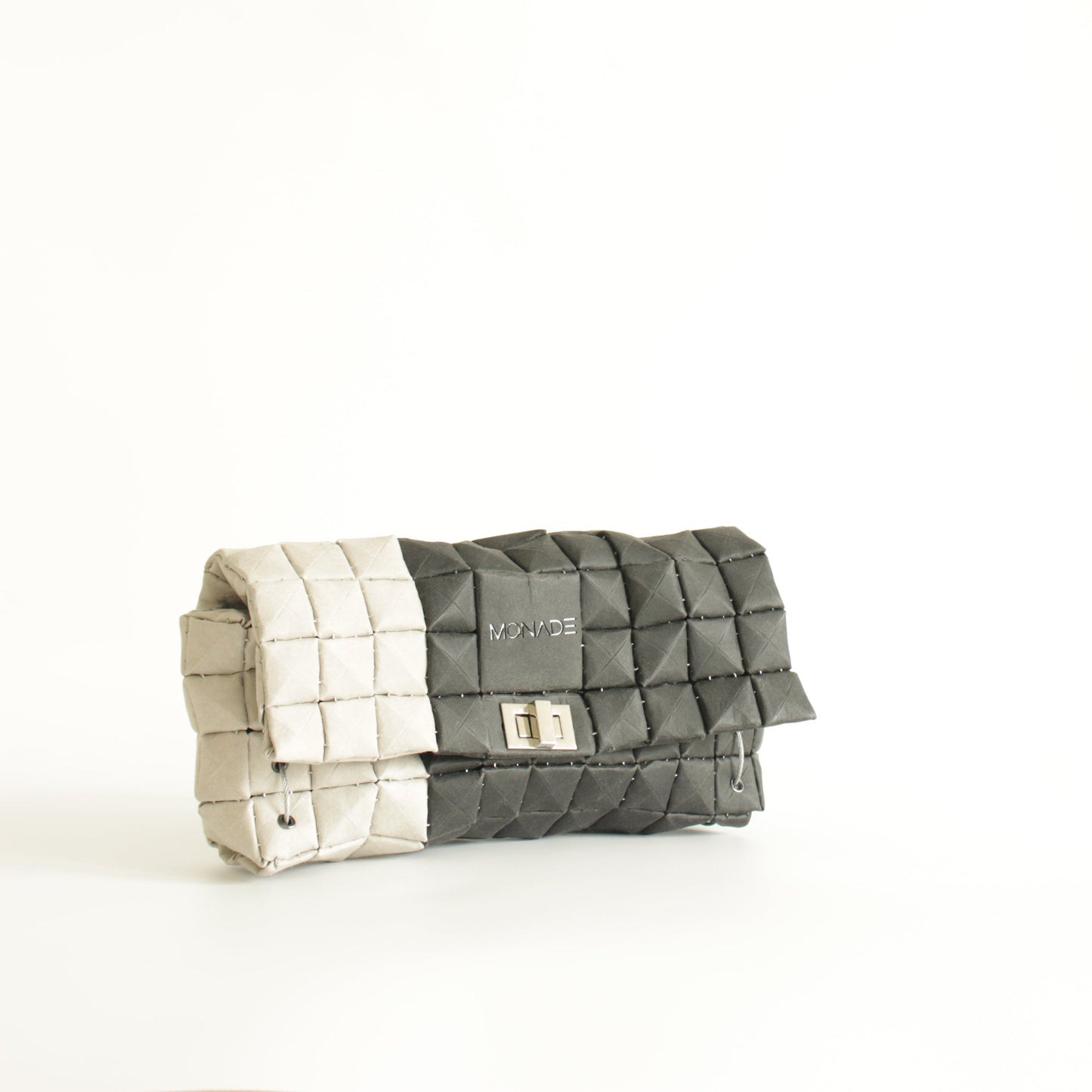 POUCH BAG DUO BLACK & STONE