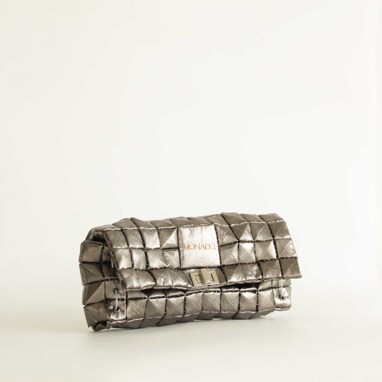 POUCH BAG SHINE PEWTER