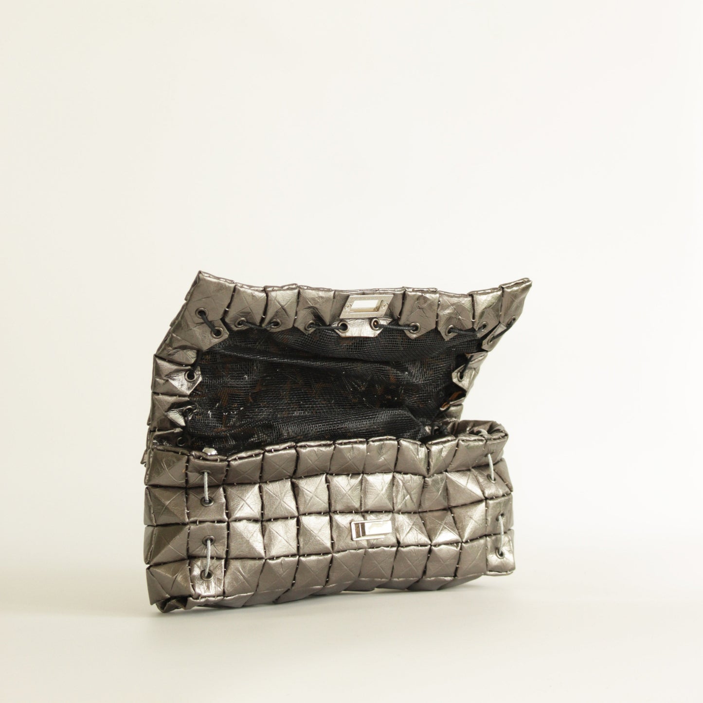 POUCH BAG SHINE PEWTER