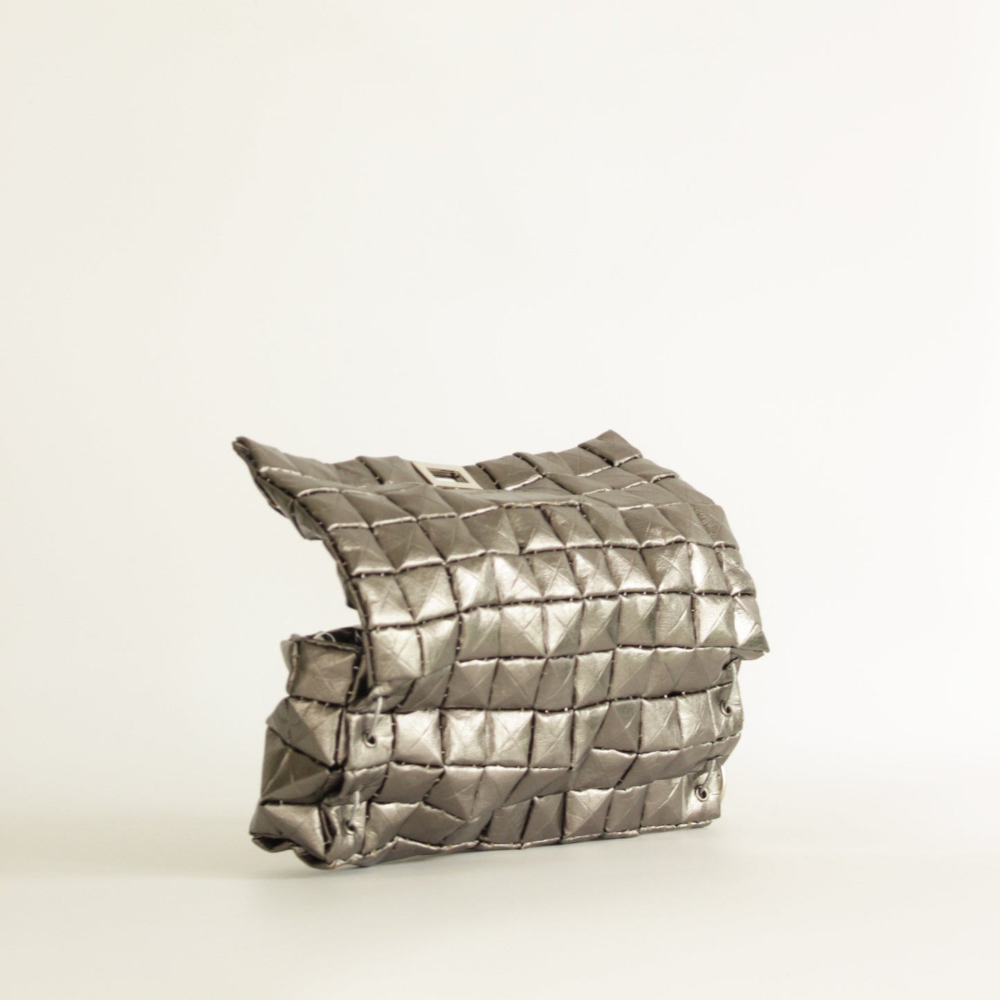 POUCH BAG SHINE PEWTER
