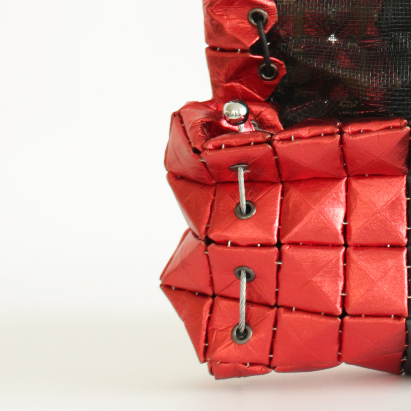 POUCH BAG SHINE RED