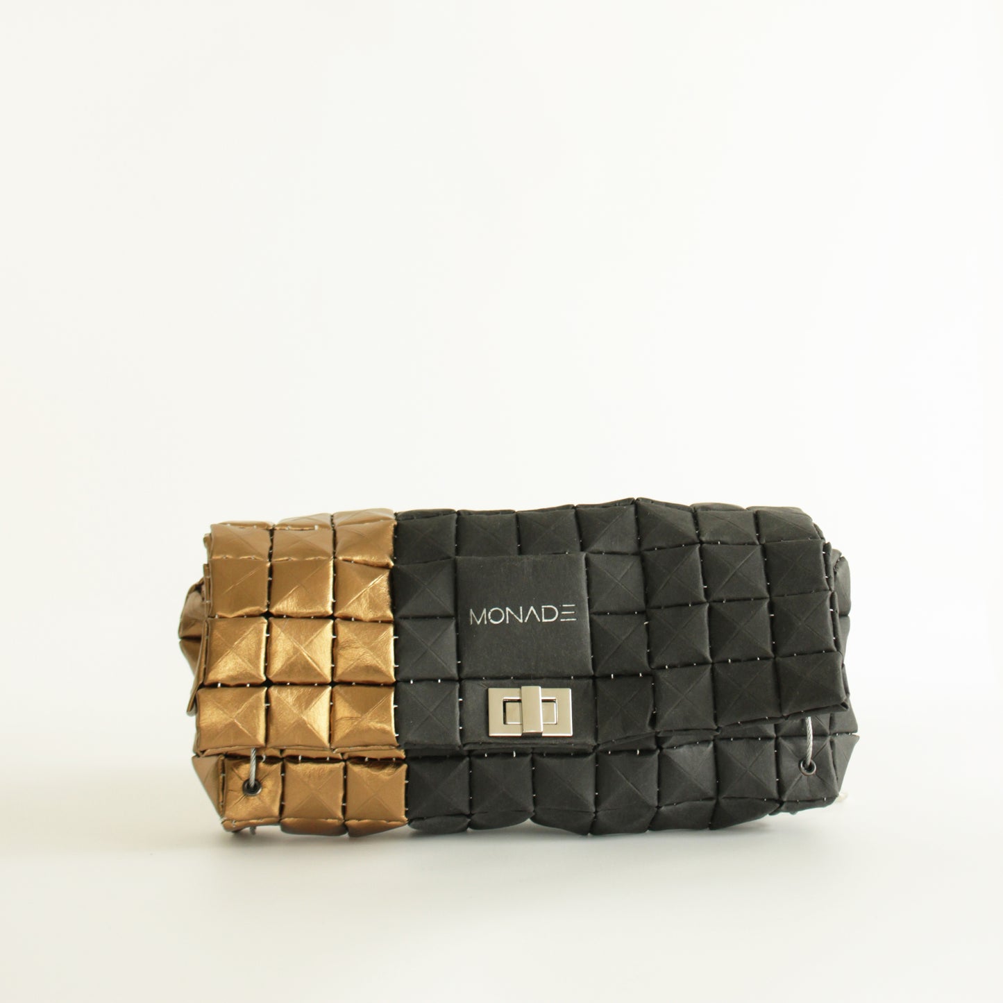 POUCH BAG DUO BLACK & BRONZE