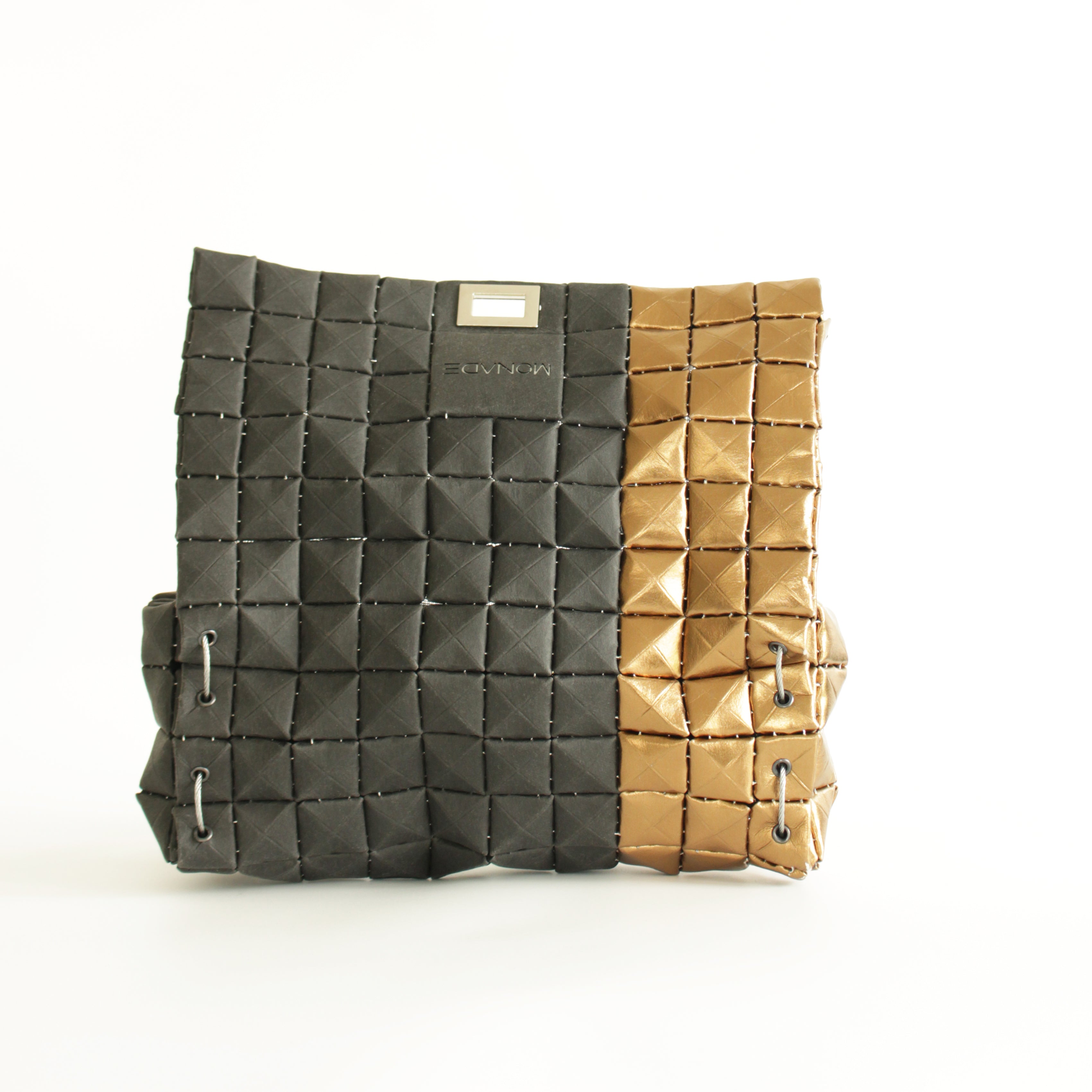 POUCH BAG DUO BLACK & BRONZE