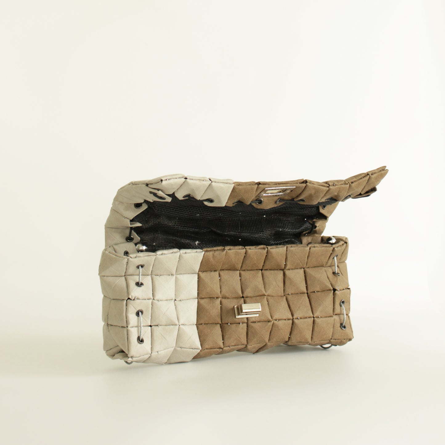 POUCH BAG DUO LOAM & STONE