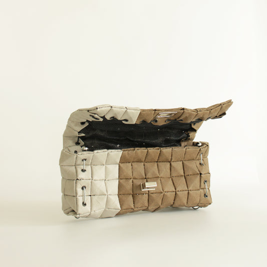 POUCH BAG DUO LOAM & STONE