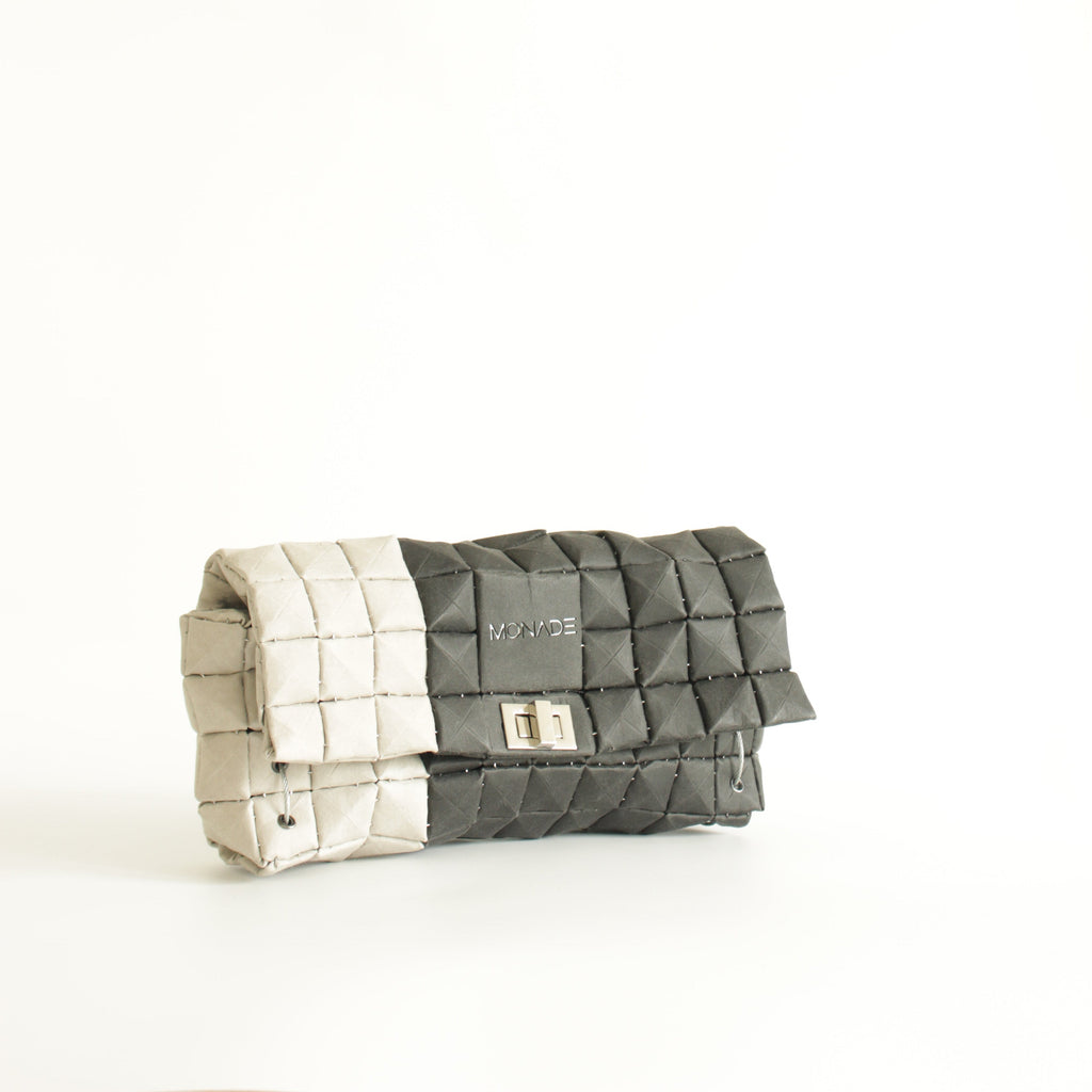 POUCH BAG DUO BLACK & STONE