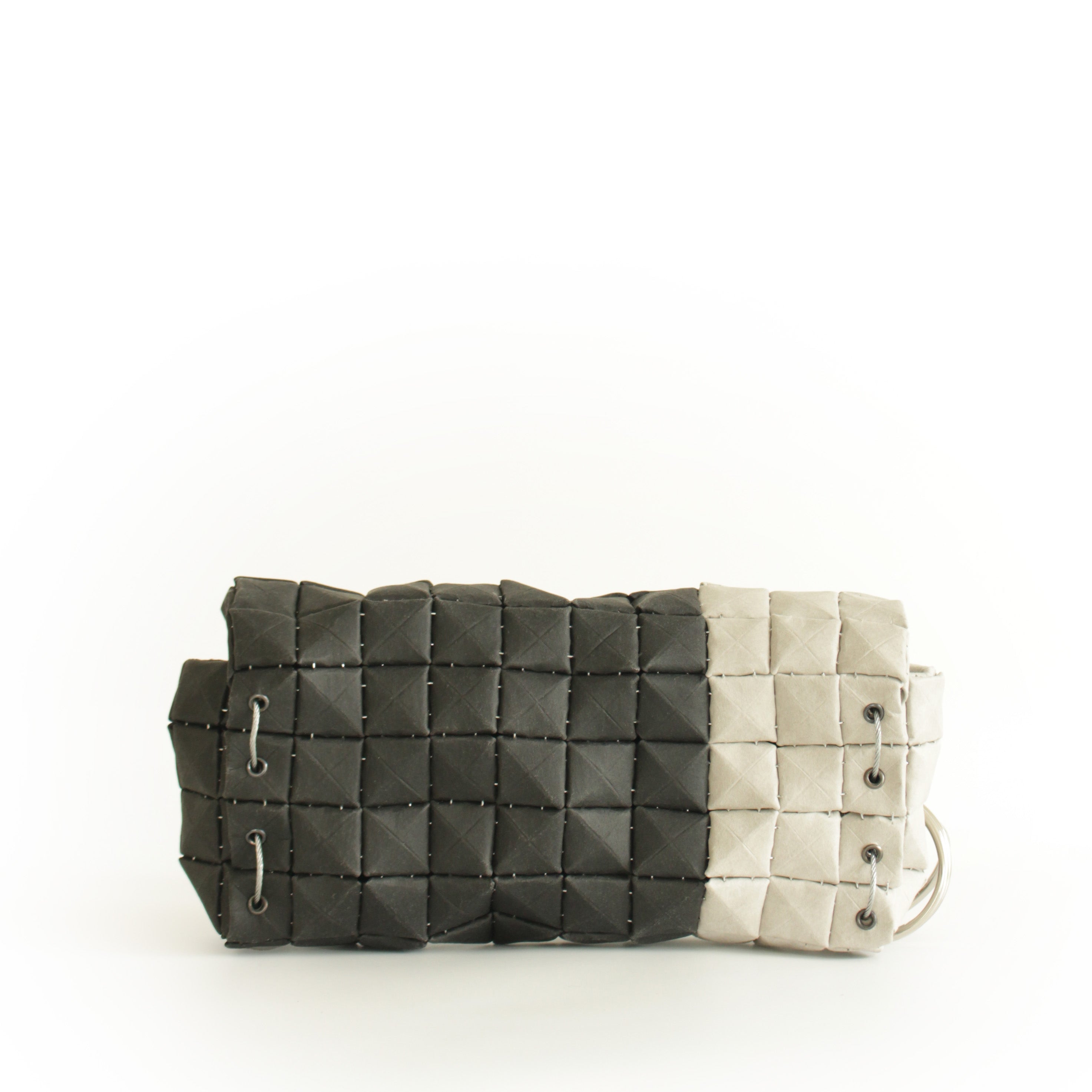 POUCH BAG DUO BLACK & STONE