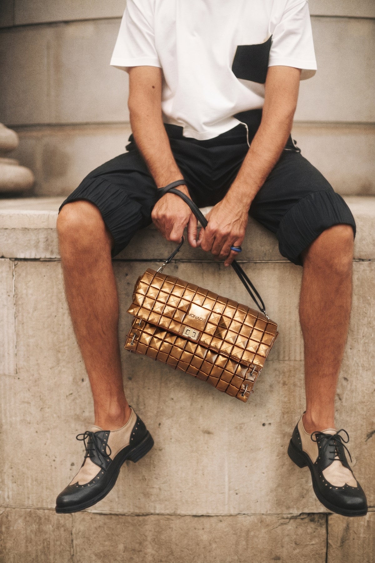 CLUTCH BAG SHINE BRONZE