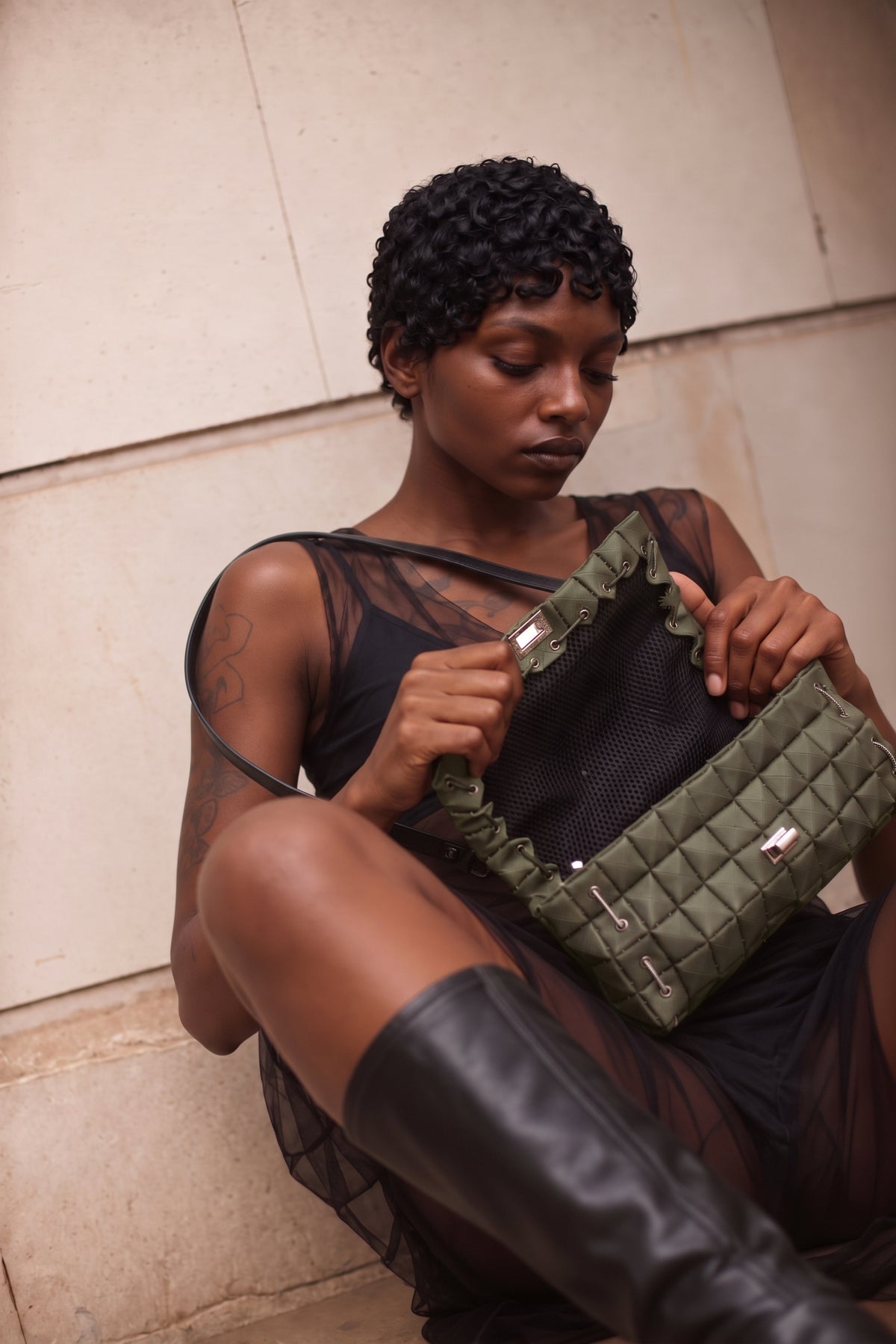 POUCH BAG MATTE TAIGA