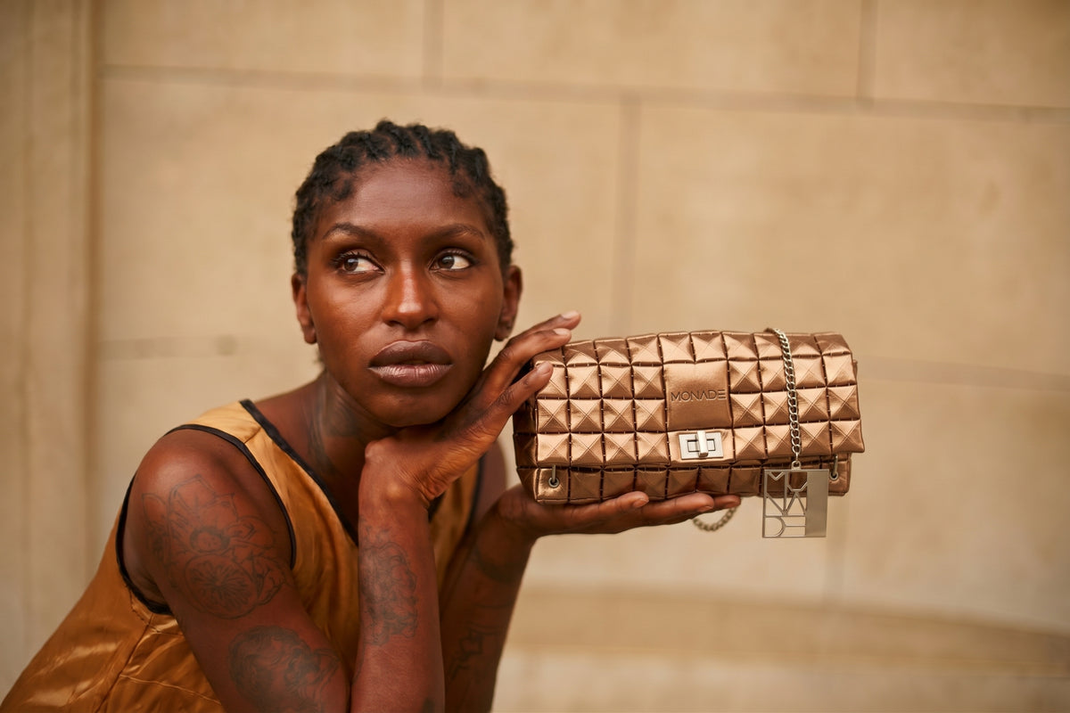 POUCH BAG SHINE BRONZE
