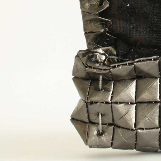 POUCH BAG SHINE PEWTER